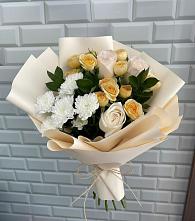 Букет цветов из:  Розы и Хризантемы в Русаново
