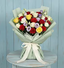 Букет цветов из:  Розы в Русаново