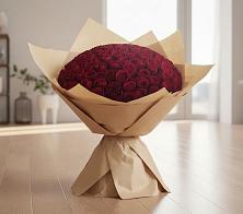 Букет 101 Красная роза #REPLACE_PRED# Русаново