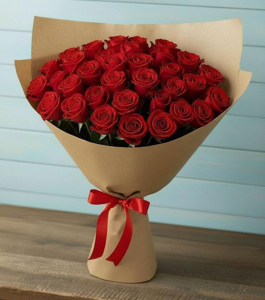 Букет Красные розы Милано в Русаново