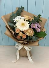 Букет цветов из:  Герберы и Хризантемы в Русаново