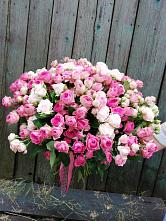 Букет Розовые кустовые розы Натали и Лав Лидия #REPLACE_PRED# Русаново