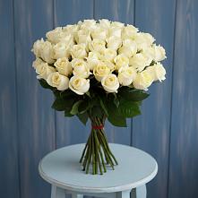Букет 51 Белая роза Эдлесс Лав #REPLACE_PRED# Русаново