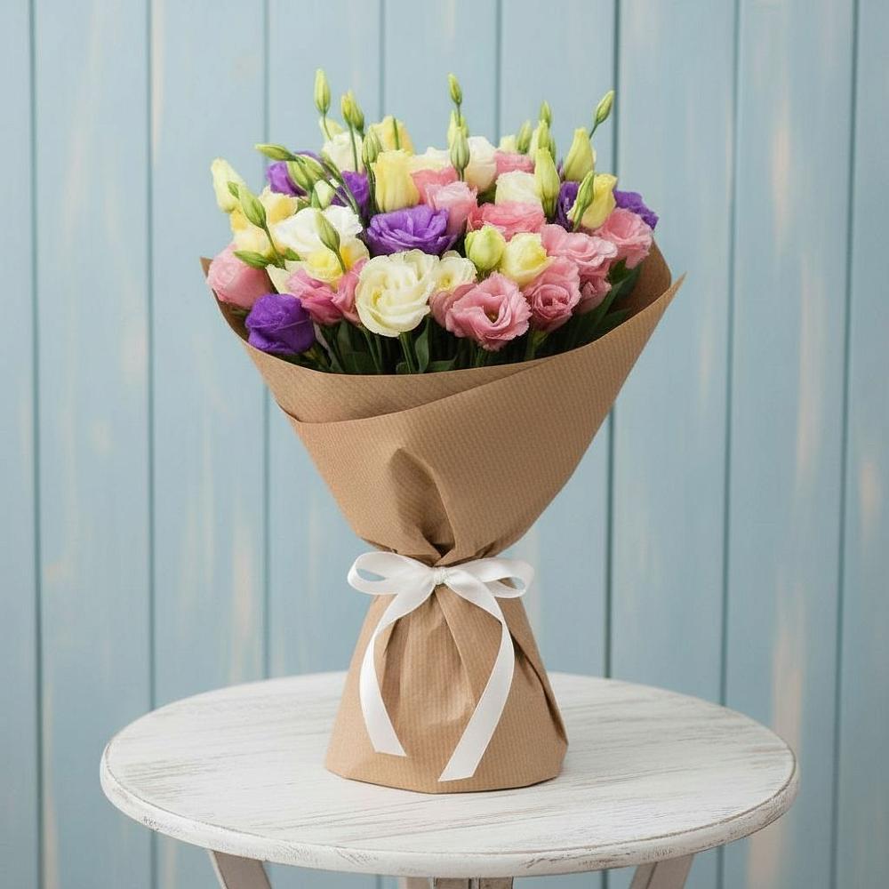 Букет цветов из: Лизиантусы в Русаново