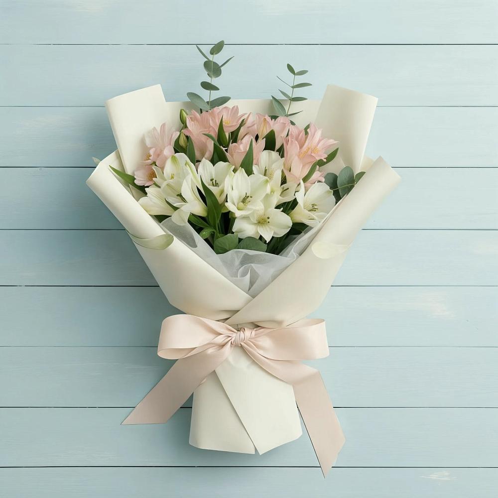 Букет цветов из: Альстромерии в Русаново