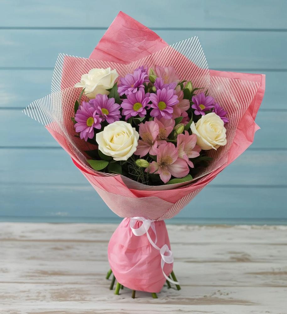 Букет цветов из: Герберы в Русаново