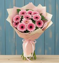 Букет цветов из:  Герберы #REPLACE_PRED# Русаново
