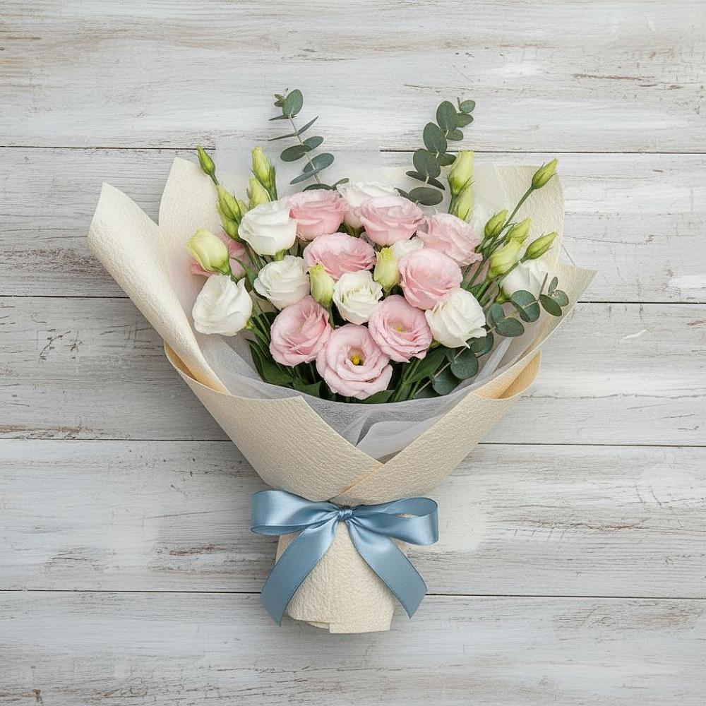 Букет цветов из: Лизиантусы в Русаново